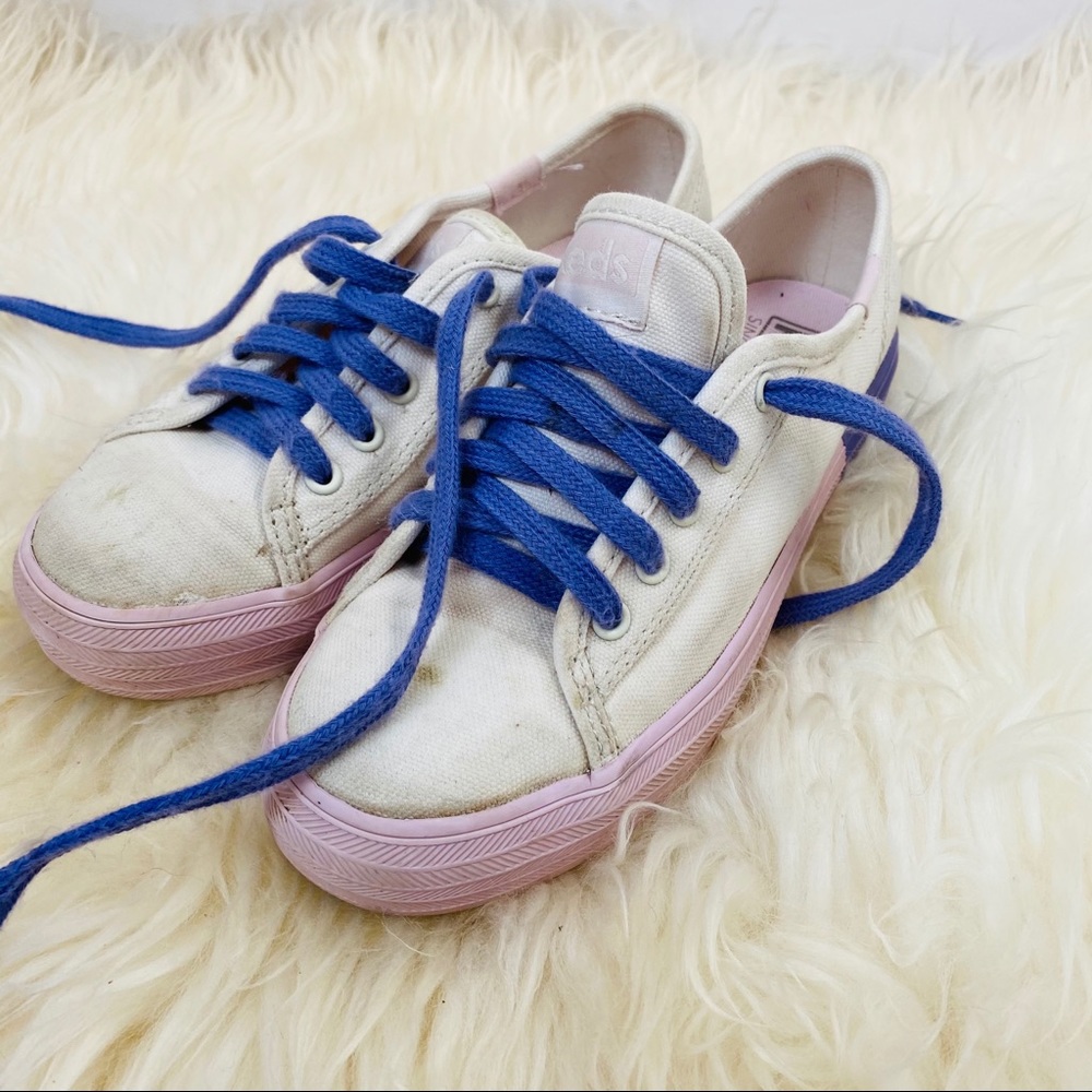 KEDS White Pink and Purple.